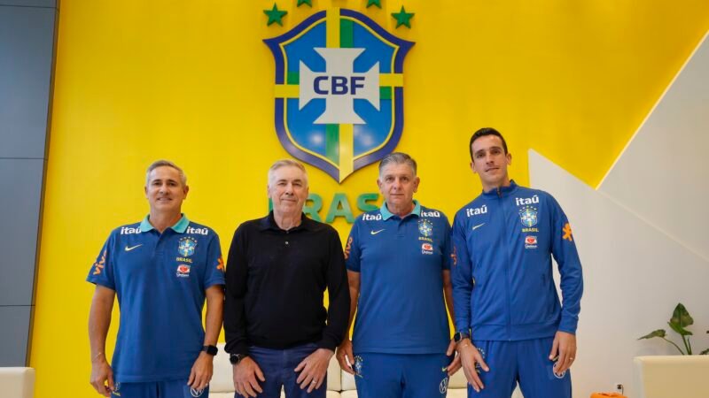 Ancelotti se reúne com técnicos das seleções de base do Brasil na Granja Comary