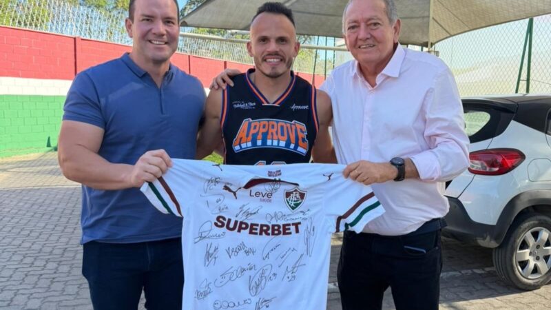 Responsável pela gestão profissional do Picos realiza visita a Renê, patrocinador do clube