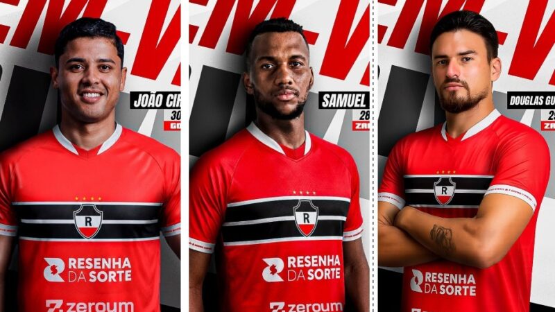 River-PI anuncia João Ciríaco, Samuel Lima e Douglas Guimarães para o Piauiense Série B
