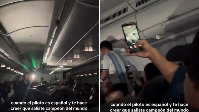 VÍDEO: Piloto faz pegadinha durante voo e leva passageiros argentinos a acreditarem que a seleção foi campeã da Copa