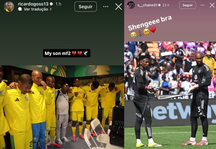 Jogadores da África do Sul lamentam morte de Jayden Adams