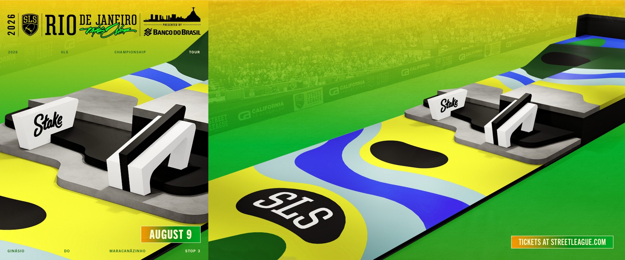 Inspirada nas montanhas e praias do Rio, pista do SLS Takeover é revelada