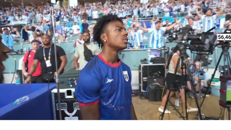 De camisa de Cabo Verde, Speed seca Argentina, se revolta com gol de Messi e vibra com empate