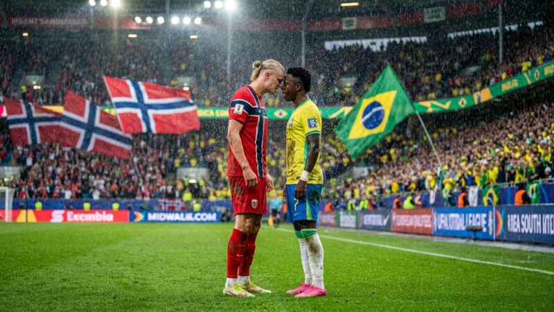 “Bailarino” x “máquina”: técnico da Noruega define Vini Jr. e Haaland antes de enfrentar o Brasil
