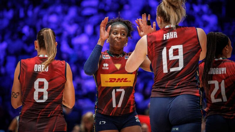 Liga das Nações feminina de vôlei: Bélgica x Itália