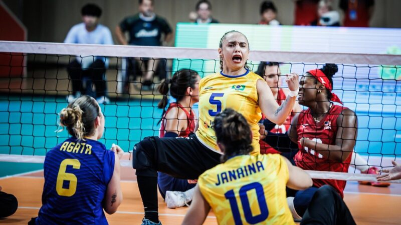 Brasil conquista a prata no Mundial de vôlei sentado e garante vaga nas Paralimpíadas de Los Angeles