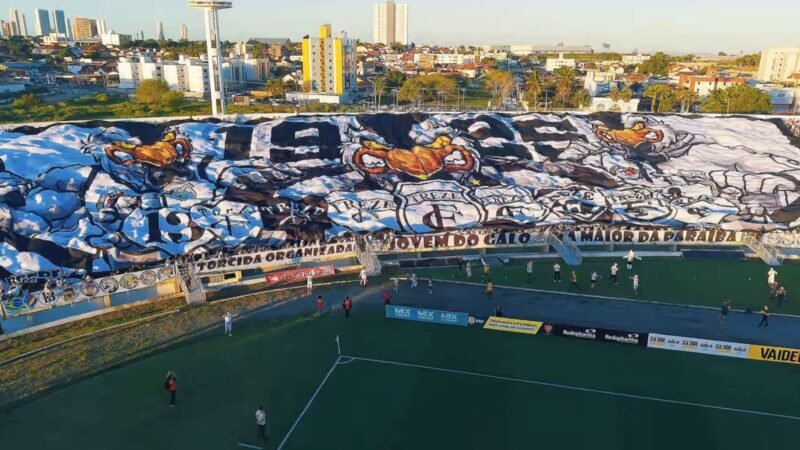 Treze registra o 2º maior público de 2026 contra o Jacuipense na estreia do novo bandeirão da torcida