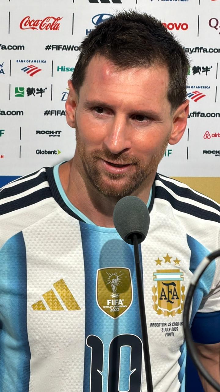 Messi cita empenho e impressiona com galo na cabeça após classificação: “Competir até o final”