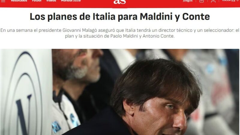Itália mira Maldini e Conte para reconstruir seleção após terceira ausência seguida em Copas
