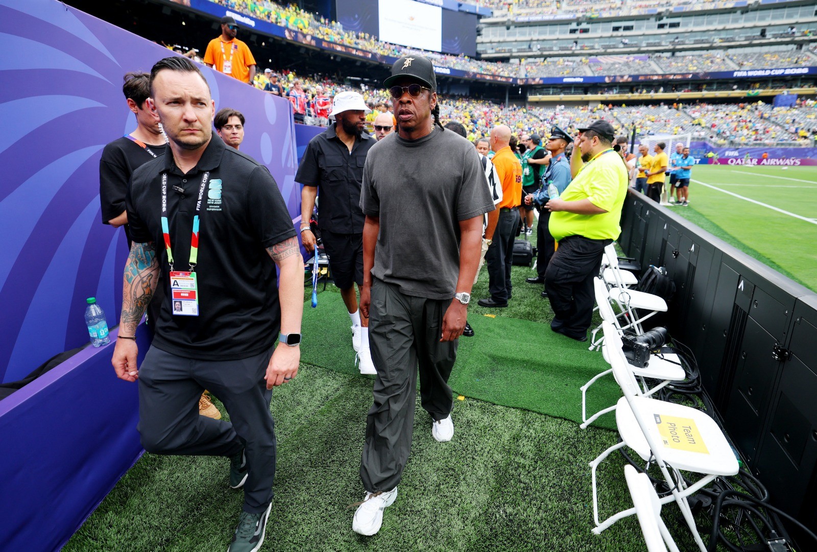 Jay-Z, Chris Rock e Klopp: celebridades marcam presença em Brasil x Noruega; veja fotos