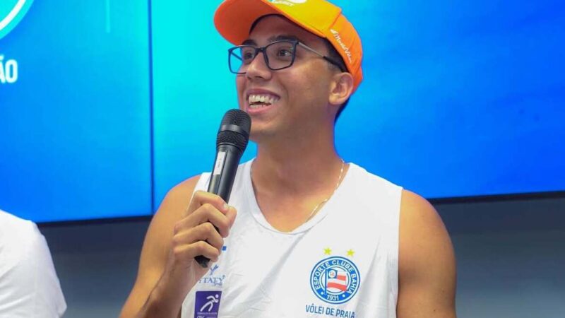 Sergipano Pedro Oliveira é anunciado pelo Bahia e fará dupla com George no vôlei de praia