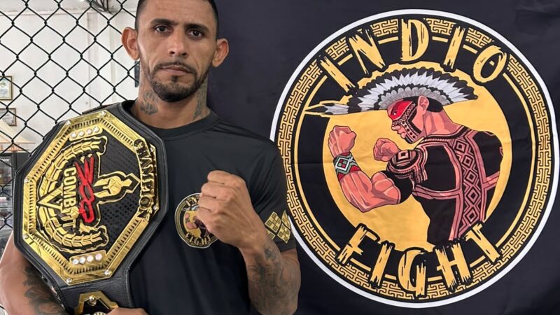 Lutador acreano vence por nocaute no 2º round e fatura cinturão do 300 Combat, em Porto Velho