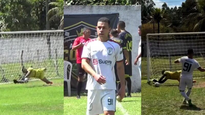 Lembra dele? Ex-Palmeiras perde pênalti decisivo e é eliminado de torneio amador; veja o lance