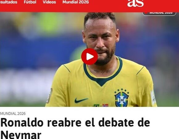Jornal espanhol destaca apelo de Ronaldo por Neymar na Seleção: “Não decida nada agora”