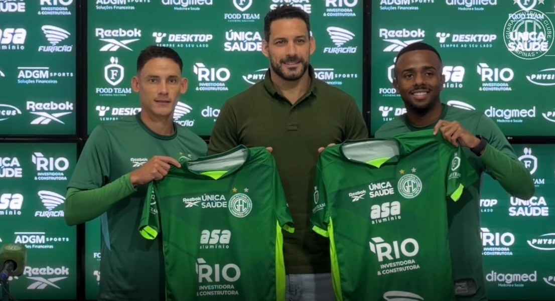 Guarani apresenta dupla para reforçar ataque na fase decisiva da Série C