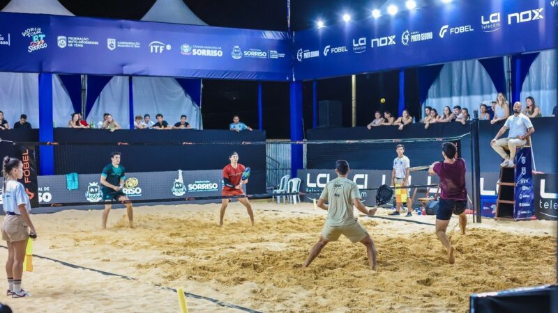 Brasil e Itália dominam torneio internacional de Beach Tennis em Mato Grosso