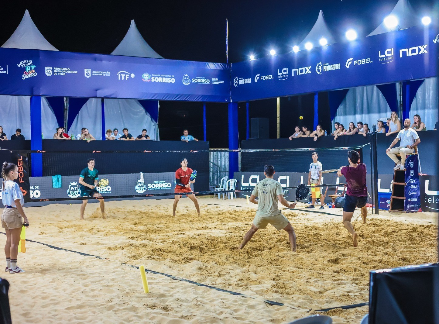 Brasil e Itália dominam torneio internacional de Beach Tennis em Mato Grosso