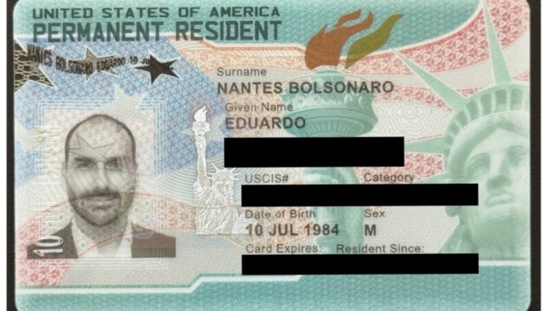 Governo de Donald Trump concede green card dos Estados Unidos para Eduardo Bolsonaro