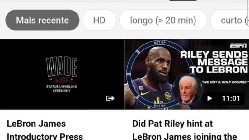 Ato falho? Canal do Heat se engana e sobe live com o título “apresentação de LeBron James”