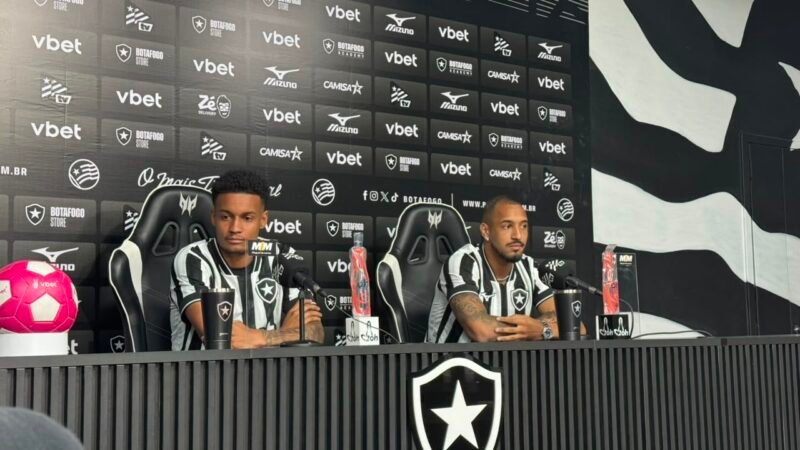 Monzón e Paulinho são apresentados no Botafogo e miram Sul-Americana: “Brigar pelo título”