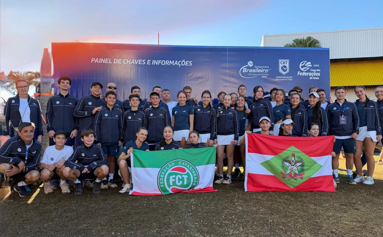 Seleção Catarinense de Tênis conquista três medalhas na Copa das Federações