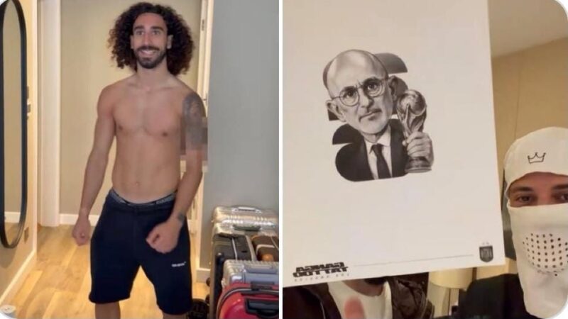 Cucurella revela tatuagem que fará do rosto de Luís de La Fuente
