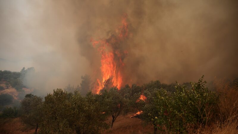 Helicópteros militares colidem no ar durante combate a incêndios florestais na Grécia
