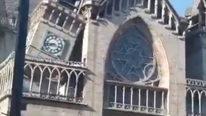 VÍDEO mostra danos a catedral na Colômbia após terremoto