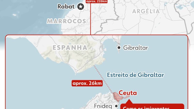 Imigrantes que seguem em Ceuta dormem ao relento, em praia vigiada pela polícia; VÍDEO