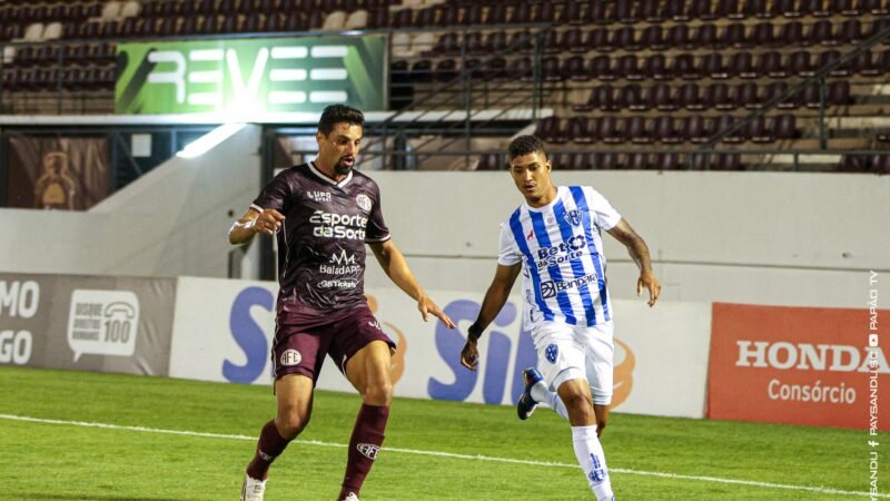 Paysandu sofre sua pior derrota na Série C e perde duas posições na tabela