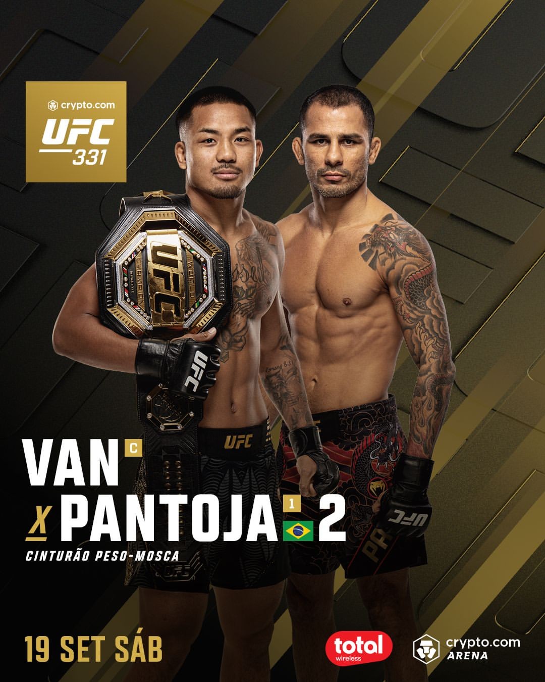 Pantoja faz revanche contra Joshua Van pelo cinturão dos pesos-moscas no UFC 331
