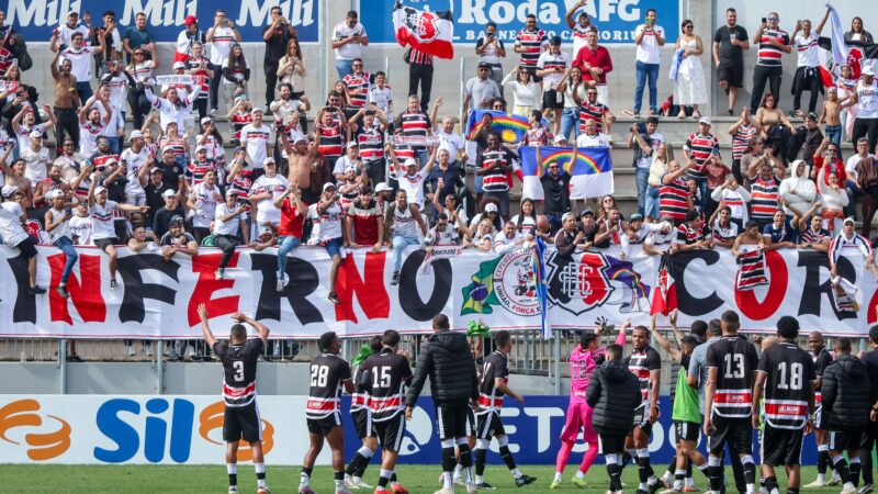 Não é só a liderança: Santa Cruz pode virar melhor visitante da Série C se vencer o Botafogo-PB