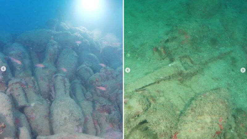 Mergulhadores encontram navio romano com mais de 2 mil anos na costa da Sicília
