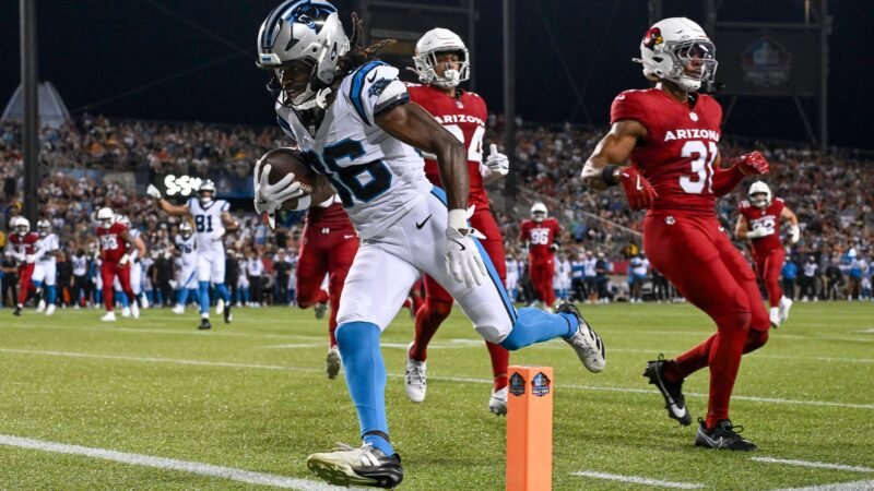 NFL: Panthers viram sobre os Cardinals no último lance da abertura da pré-temporada
