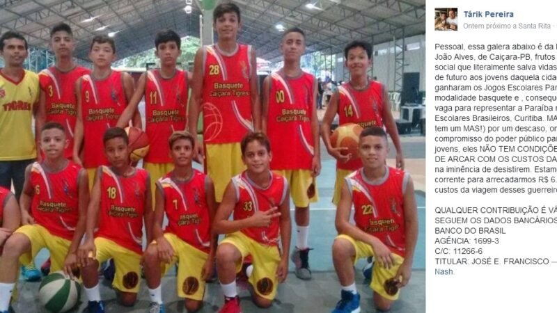 15 anos do ge PB: Phelipe Caldas relembra repercussão nacional com time de basquete de Caiçara