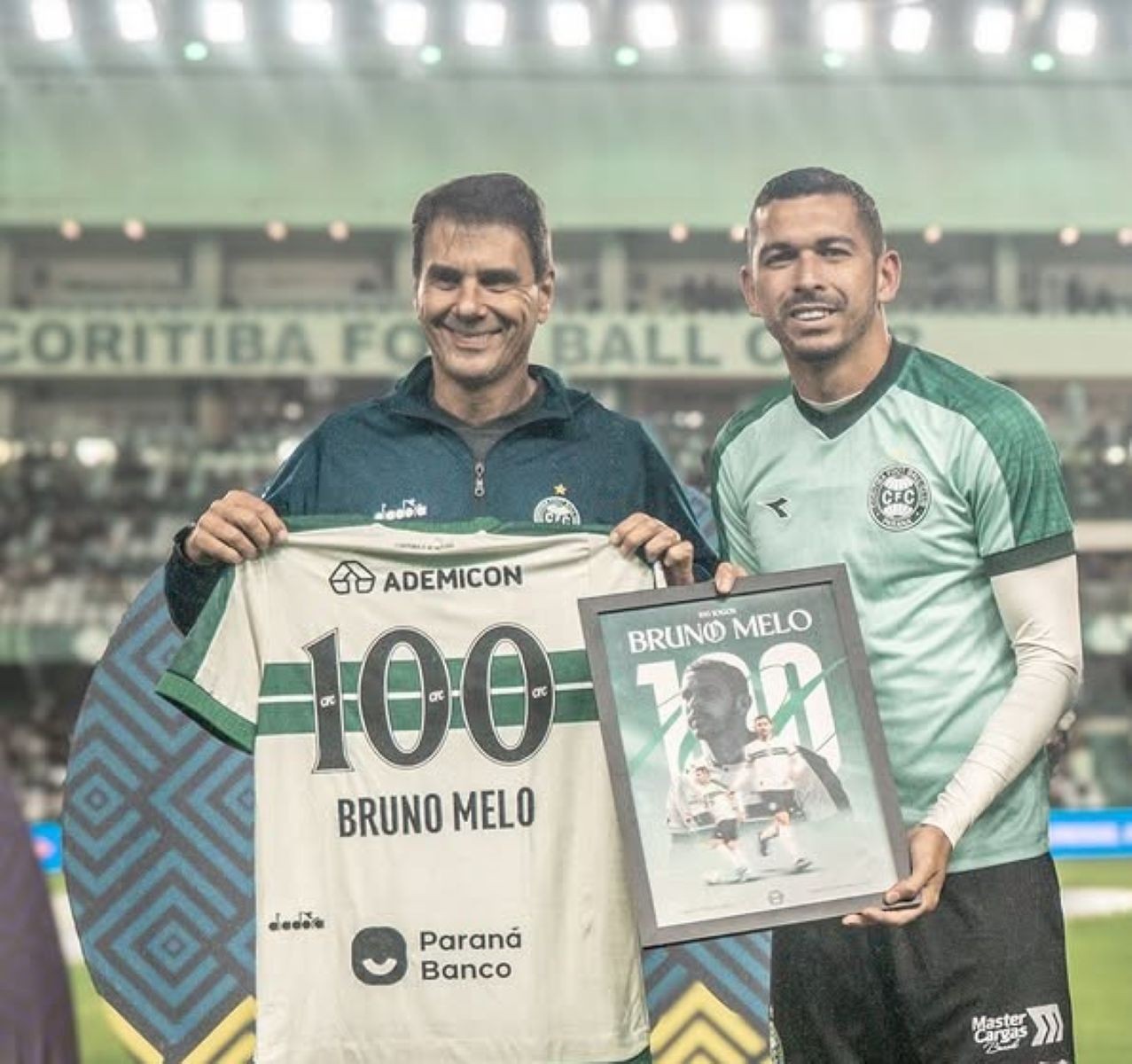 Bruno Melo atinge 100 jogos pelo Coritiba e entra para grupo seleto