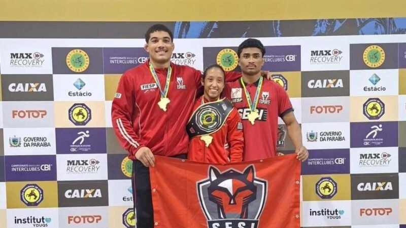 SESI Cubatão conquista 10 medalhas no Brasileiro de Wrestling