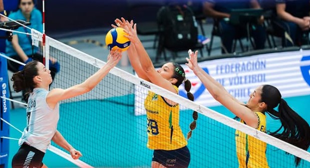 Brasil vence o Chile e vai reeditar final com Argentina na Copa Sul-Americana de vôlei masculino