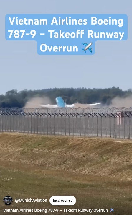 Avião levanta voo fora da pista em Munique, raspa a cauda e retorna ao aeroporto