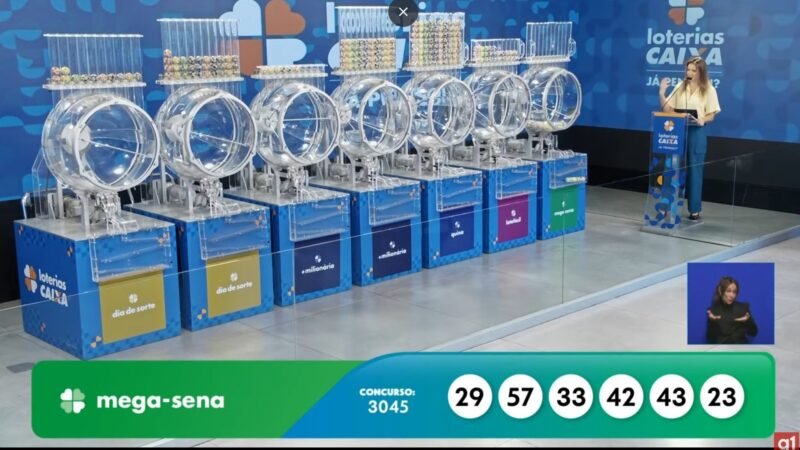 Mega-Sena, concurso 3045: confira os números sorteados