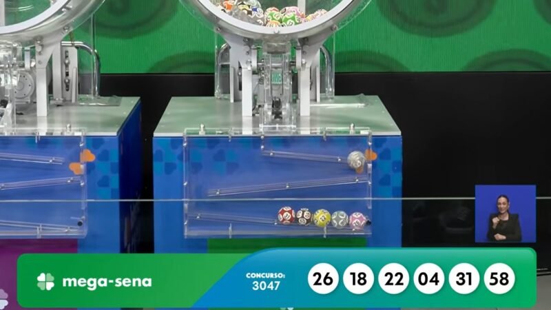 Mega-Sena, concurso 3047: confira os números sorteados