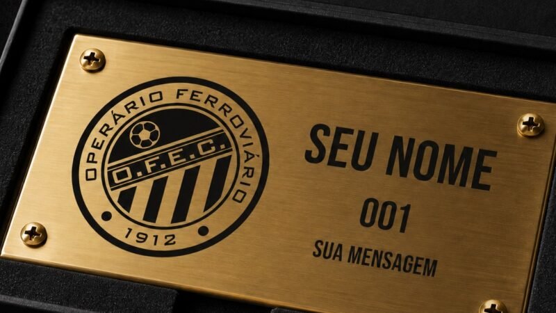 Operário-PR anuncia venda de placas personalizadas em ação para novo estádio; veja valores