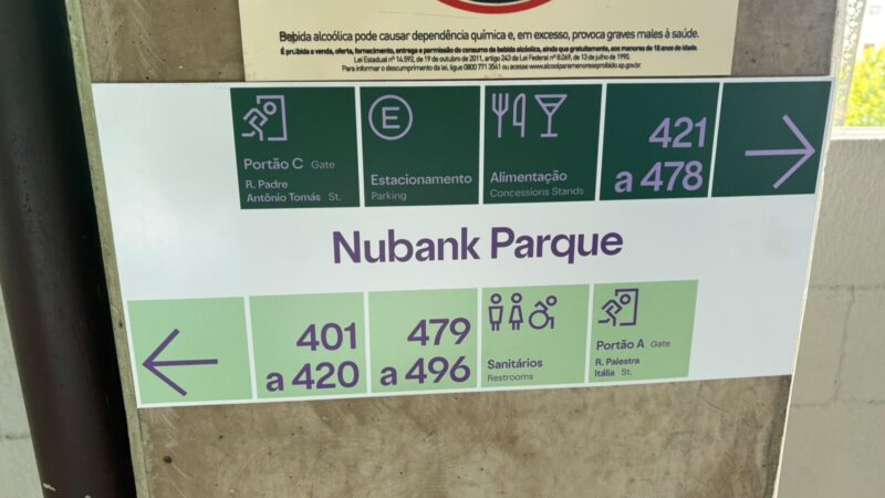 Nubank Parque: como está a troca e quando o estádio do Palmeiras terá nova identidade visual