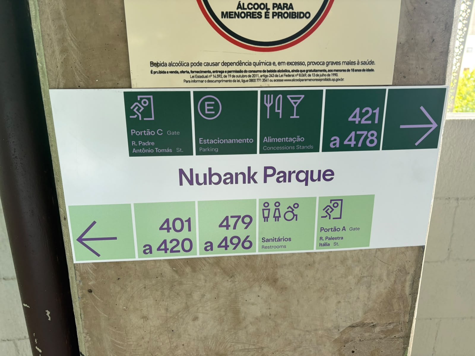 Nubank Parque: como está a troca e quando o estádio do Palmeiras terá nova identidade visual