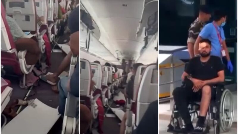 Avião cai 90 metros no ar durante turbulência na Ásia, e passageiros ficam feridos