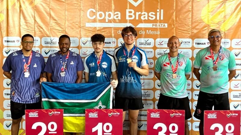Amapá conquista 10 medalhas no primeiro dia da Copa Brasil de Tênis de Mesa