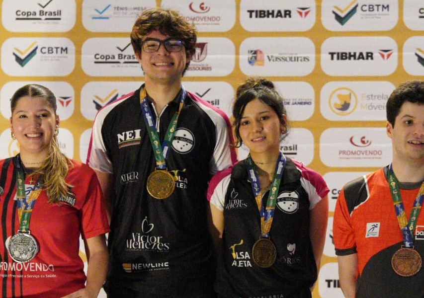 Francisco Bisneto e Alice Almeida conquistam ouro para o Amapá na Copa Brasil Ouro de Tênis de Mesa