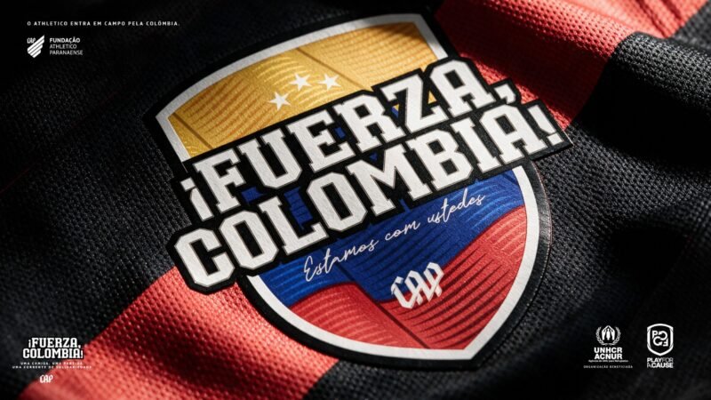 Athletico terá camisa com patch especial em ação de apoio à Colômbia