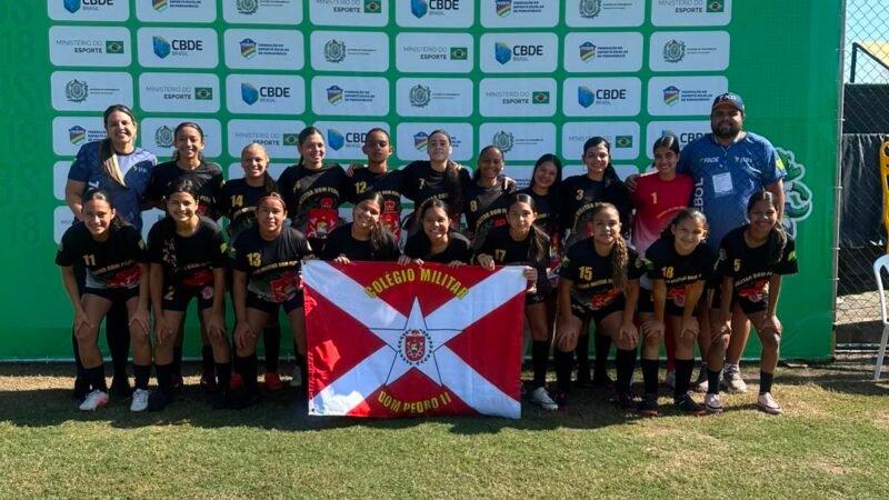 Colégio Militar Dom Pedro II fica com a prata na Série Prata do futebol feminino nos JEBs Sub-18