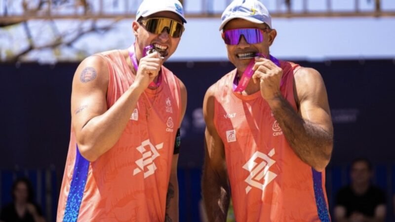 George e Bruno creditam título em etapa do Brasileiro de vôlei de praia à longa parceria em João Pessoa